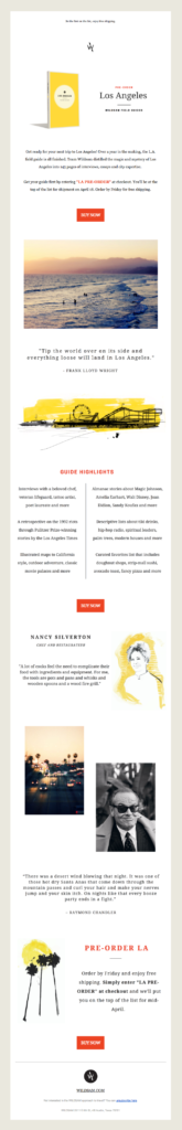 Book launch email template