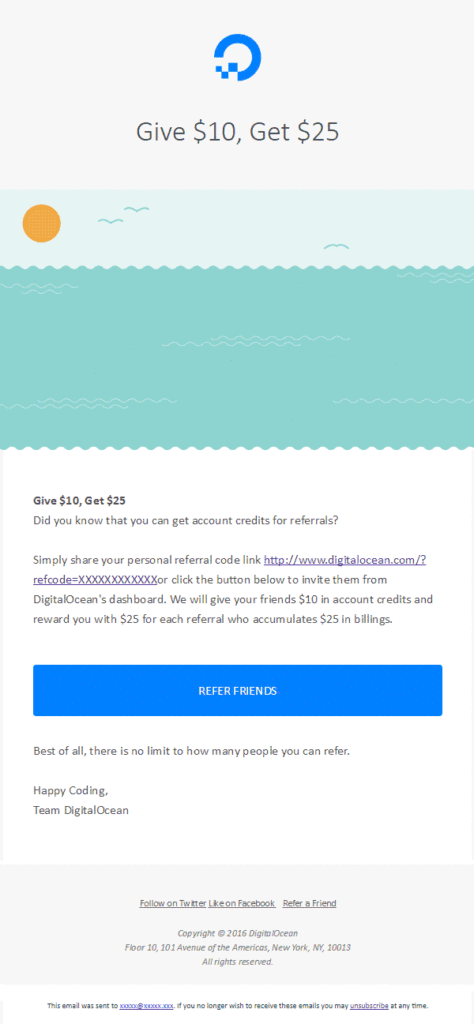 B2B referral email example